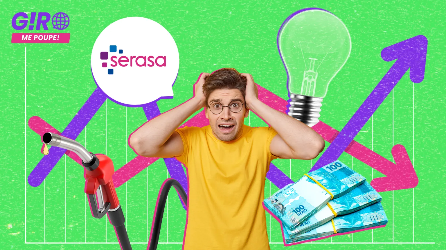 Giro Me Poupe! | Recorde de inadimplência, mais um aumento dos combustíveis e R$165 bilhões de impostos pagos!